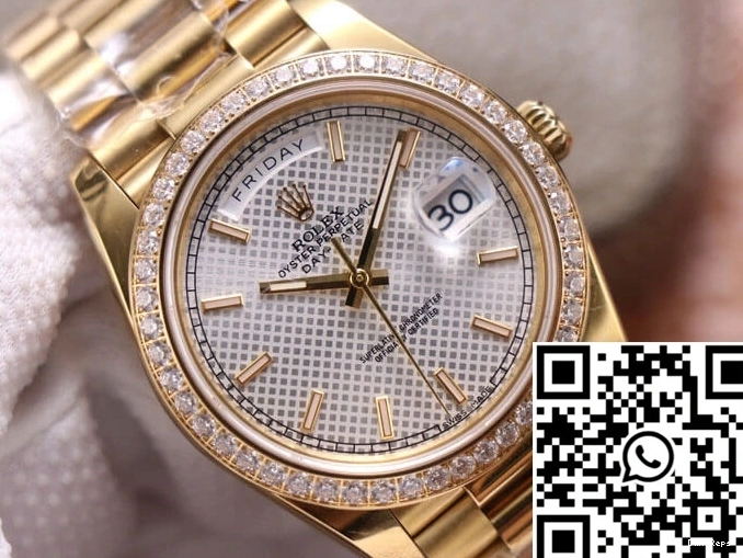 EW Silver Day-Date Dial Factory M228348RBR-0005 Rolex 0505